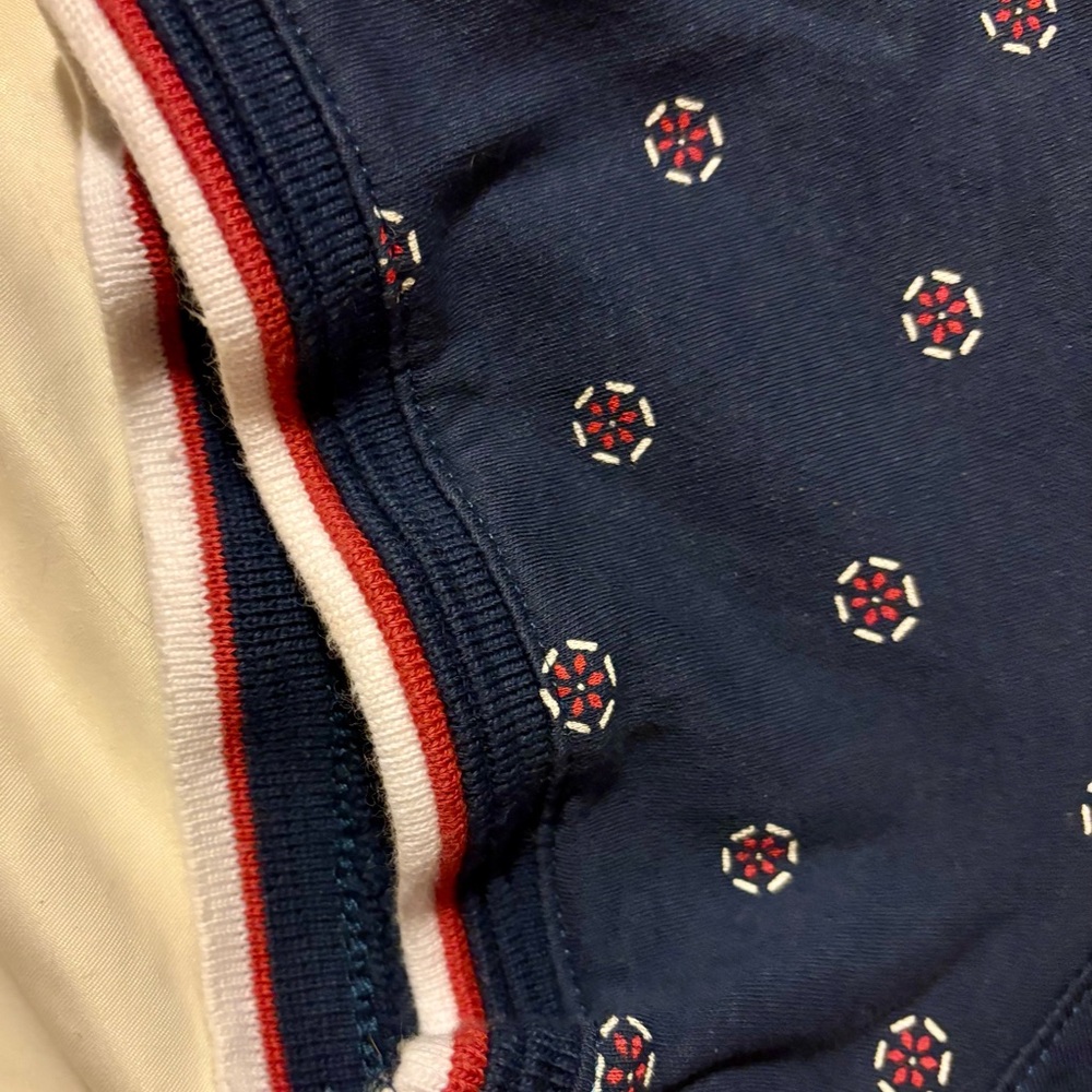Men's Nickel & Iron Navy Polo Shirt with Floral Pattern - Picture 5 of 6